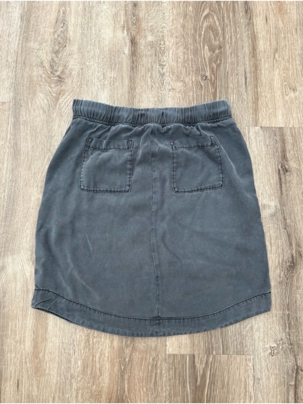 Anthropologie Charcoal Gray Utility Mini Skirt - Picture 4 of 7